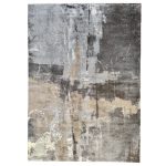 340 x 240cm Grey & Beige Urban Patina Abstract Rug