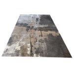 340 x 240cm Grey & Beige Urban Patina Abstract Rug - Image 2