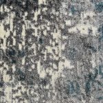 400 x 300cm Distressed Canvas in Grey, Ivory & Turquoise Area Rug - Image 5