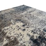 400 x 300cm Distressed Canvas in Grey, Ivory & Turquoise Area Rug - Image 6