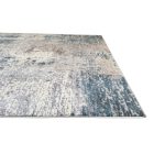 230 x 160cm Distressed Canvas in Grey, Ivory & Turquoise Area Rug - Image 10