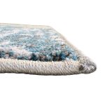 230 x 160cm Distressed Canvas in Grey, Ivory & Turquoise Area Rug - Image 11