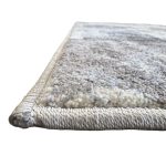 400 x 300cm Light Grey & Charcoal Distressed Abstract Rug with Teal Accents - Image 9