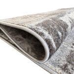 400 x 300cm Light Grey & Charcoal Distressed Abstract Rug with Teal Accents - Image 10