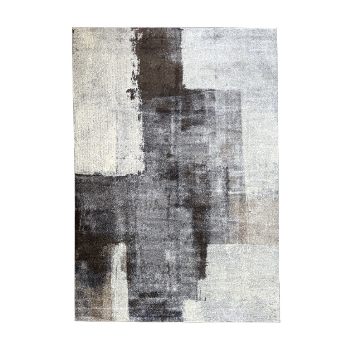 340 x 240cm Geometric Impressions in Silver grey & Brown 340 x 240cm Geometric Impressions in Silver grey & Brown
