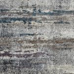 300 x 80cm Modern Grey & Ivory Distressed Stripe Runner Rug - Image 6