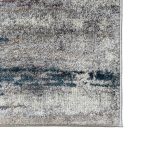 300 x 80cm Modern Grey & Ivory Distressed Stripe Runner Rug - Image 10