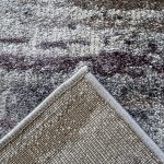 800 x 80cm Modern Grey & Ivory Distressed Stripe Runner Rug with Pink Accents - Image 8