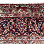 340 x 250cm Vintage Hand Knotted Persian Kashan Wool Rug - Image 5