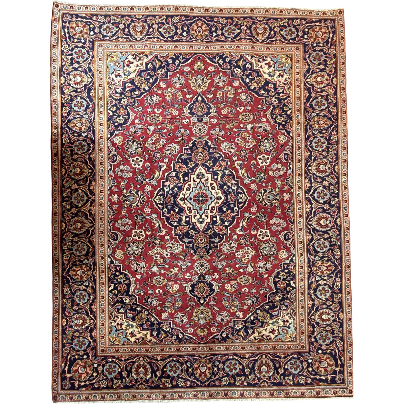 338 x 240cm Hand Knotted Persian Kashan – Wool Rug 338 x 240cm Hand Knotted Persian Kashan – Wool Rug
