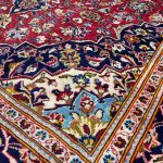 338 x 240cm Hand Knotted Persian Kashan Wool Rug - Image 7