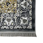 230 x 160cm Classic Royal Kashan Medallion Area Rug in Grey & Cream - Image 8
