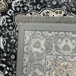 230 x 160cm Classic Royal Kashan Medallion Area Rug in Grey & Cream - Image 9