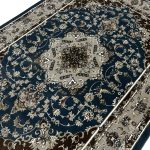 230 x 160cm Sarouk Farahan Design Blue Rug - Image 5