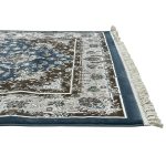 230 x 160cm Sarouk Farahan Design Blue Rug - Image 7
