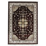 230 x 160cm Persian Tabriz Floral Design Maroon Rug