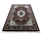 230 x 160cm Classic Royal Kashan Medallion Area Red Rug - Image 2