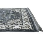 230 x 160cm Persian Isfahan Design Grey Area Rug - Image 6