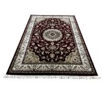 230 x 160cm Persian Isfahan Design Merlot Red Rug - Image 2