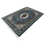 230 x 160cm Classic Royal Kashan Style Teal Rug - Image 2