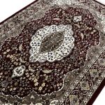 230 x 160cm Classic Royal Kashan Medallion Area Red Rug - Image 5