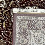 230 x 160cm Classic Royal Kashan Medallion Area Red Rug - Image 8