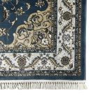230 x 160cm Persian Isfahan Design Teal Blue Area Rug - Image 6