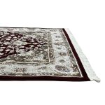 230 x 160cm Sarouk Farahan Design Red Rug - Image 6