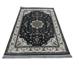 230 x 160cm Persian Tabriz Floral Design Grey Rug - Image 2