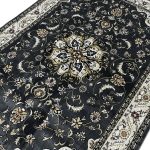 230 x 160cm Persian Tabriz Floral Design Grey Rug - Image 4