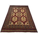 287 x 194cm  Hand Woven Kilim-Barjesta with Four Tree-of-Life Panels Wool Rug - Image 2
