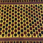 300 x 200cm Hand Woven Wool Kilim-Barjesta with All-Over Rosette Field Rug - Image 3