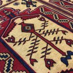 287 x 194cm  Hand Woven Kilim-Barjesta with Four Tree-of-Life Panels Wool Rug - Image 3