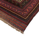 300 x 200cm Hand Woven Wool Tribal Kilim Barjesta with Four Stepped Medallions Rug - Image 4