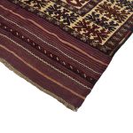 284 x 185cm Hand Woven Wool Antique Kilim Barjesta Geometric Medallion Rug - Image 3