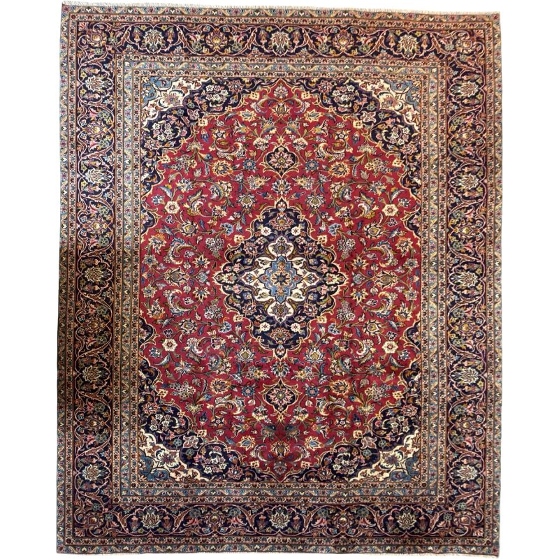 367 x 243cm Hand Knotted Persian Kashan – Wool Rug